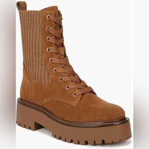 Sam Edelman Evina Bootie Combat Frontier Brown